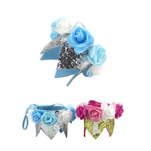 ibasenice Kinder-Tiara Baby-stirnband Make-up-stirnbänder Babykrone Baby Tiara Blumenstirnbänder Für Babys Make-up-stirnband Baby Stirnbänder Baby-geburtstagsmütze Schmücken Kind Die Blumen von ibasenice