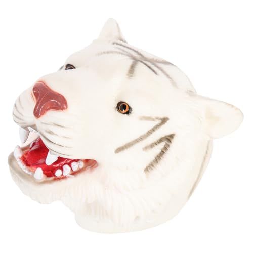 ibasenice Shark Tiger Handpuppe Set Kinder Pädagogisches Lernwerkzeug Vinyl Material Interaktives Spielzeug von ibasenice