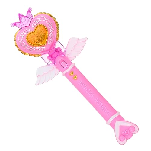 ibasenice verkleidung Kinderkleider kinderknallzeug Toy for The Teachers kinderkleidung Prom Feenflügel Neonlicht Herz Zauberstab Feenstab für Plastik Rosa von ibasenice