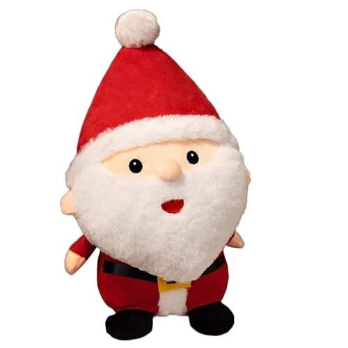 ibeafilly Weihnachtsmann Plüschpuppe, Weihnachten Dekoration Stofftiere Weihnachtsmann Puppe Figur Spielzeug, Plüschtiere Elchpuppe Weihnachten Rentier Stofftier für Mädchen Weihnachtsplüsch Geschenk von ibeafilly