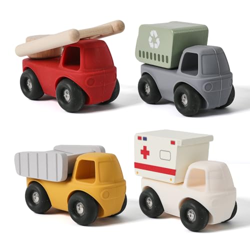 ibwaae Auto Spielzeug für Kleinkinder 1-3 Säugling Spielfahrzeug Set Baby Spielzeug Set mit 4 Autos und Lastwagen ibwaae Auto Spielzeug für Kleinkinder 1-3 Säugling Spielfahrzeug Set Baby Spielzeug Set mit 4 Autos und Lastwagen von ibwaae