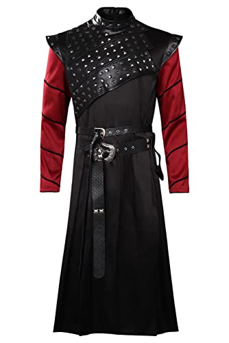 icewalker Prinz Daemon Targaryen Kostüm Kleid und Gürtel Komplettes Renaissance Mittelalter Kostüm Herren von icewalker