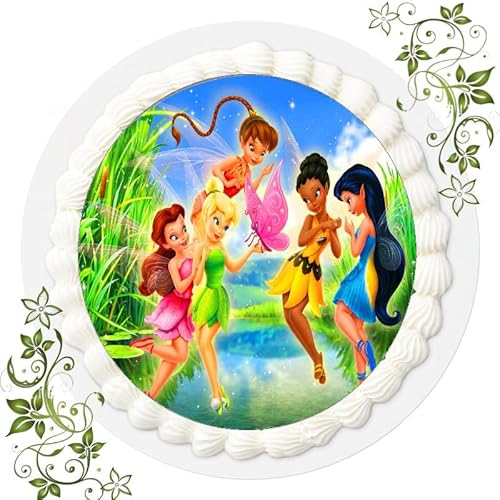 FONDANT Tortenbild, Zuckerbild mit Motiv, Essbares Foto für Torten, Tortenbild, Tortenaufleger Ø 20cm FONDANT Tinkerbell T9 FONDANT Tortenbild, Zuckerbild mit Motiv, Essbares Foto für Torten, Tortenbild, Tortenaufleger Ø 20cm FONDANT Tinkerbell T9 von ich