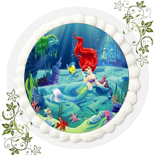 Fondant Tortenbild, Zuckerbild Essbares Foto für Torten, Tortenaufleger Ø 20cm - Arielle die Meerjungfrau Nr. 19 Fondant Tortenbild, Zuckerbild Essbares Foto für Torten, Tortenaufleger Ø 20cm - Arielle die Meerjungfrau Nr. 19 von ich