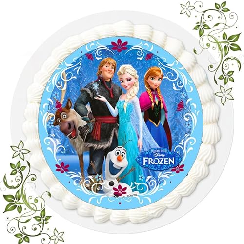 ich - Frozen die Eiskönigin Nr. 118 Fondant Tortenbild, Essbares Foto für Torten, Tortenaufleger Ø 20cm, 1 Stück, Blau, Geburtstag ich - Frozen die Eiskönigin Nr. 118 Fondant Tortenbild, Essbares Foto für Torten, Tortenaufleger Ø 20cm, 1 Stück, Blau, Geburtstag von ich