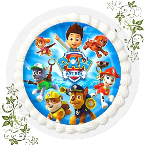 Fondant Tortenbild, Zuckerbild Essbares Foto für Torten, Tortenaufleger Ø 20cm - Kompatibel mit Paw Patrol Nr. 006 Fondant Tortenbild, Zuckerbild Essbares Foto für Torten, Tortenaufleger Ø 20cm - Kompatibel mit Paw Patrol Nr. 006 von ich