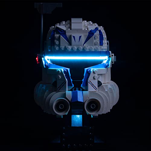icuanuty LED Beleuchtungsset für Lego 75349 Star Wars Captain Rex Helm, Beleuchtung Licht Kompatibel mit Lego 75349 (Lego-Modell Nicht Enthalten) von icuanuty
