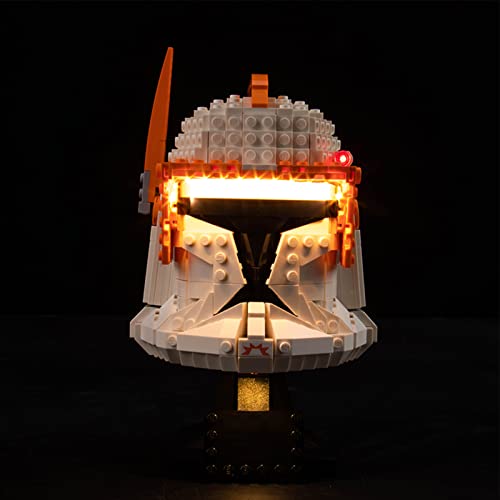 icuanuty LED Beleuchtungsset für Lego 75350 Star Wars Clone Commander Cody Helm, Beleuchtung Licht Kompatibel mit Lego 75350 (Lego-Modell Nicht Enthalten) von icuanuty