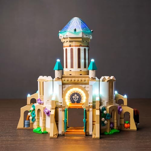 icuanuty LED-Beleuchtungsset für Lego Disney Wish König Magnificos Schloss 43224, LED-Lichtset kompatibel mit Lego 43224 (Modell Nicht im Lieferumfang enthalten) von icuanuty