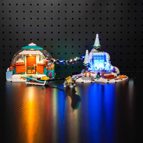icuanuty LED-Beleuchtungsset für Lego Friends Ferien im Iglu Set mit Camping-Zelt 41760, LED-Lichtset kompatibel mit Lego 41760 (Modell Nicht im Lieferumfang enthalten) von icuanuty