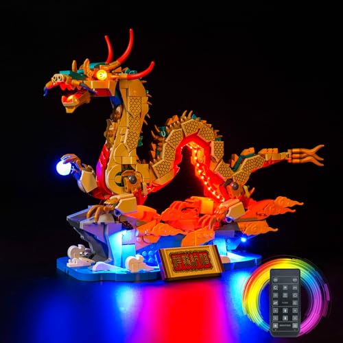 icuanuty LED-Beleuchtungsset für Lego Glücklicher Drachen 80112, LED-Lichtset kompatibel mit Lego 80112 (Modell Nicht im Lieferumfang enthalten) von icuanuty