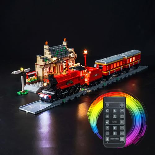 icuanuty LED-Beleuchtungsset für Lego Harry Potter Hogwarts Express 75955, LED-Lichtset kompatibel mit Lego 75955 (Modell Nicht im Lieferumfang enthalten) von icuanuty