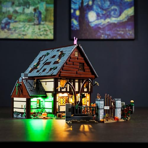 icuanuty LED-Beleuchtungsset für Lego Hocus Pocus Disney: Das Anwesen der Sanderson-Schwestern 21341, LED-Lichtset kompatibel mit Lego 21341 (Modell Nicht im Lieferumfang enthalten) von icuanuty