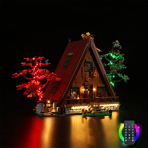 icuanuty LED Beleuchtungsset für Lego Ideas Finnhütte 21338, Beleuchtung Licht Kompatibel mit Lego 21338 (Lego-Modell Nicht Enthalten) (Fernbedienung) von icuanuty