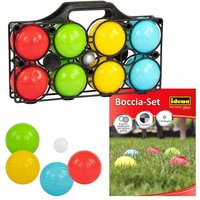 idena Boccia mit 8 Kugeln aus Kunststoff rot grün gelb blau von idena
