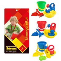 Idena Eimergarnitur rot blau grün 7 Teile 3fach sortiert Idena Eimergarnitur rot blau grün 7 Teile 3fach sortiert von Idena