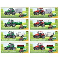 Idena Traktor mit Anhänger 8fach sortiert von Idena