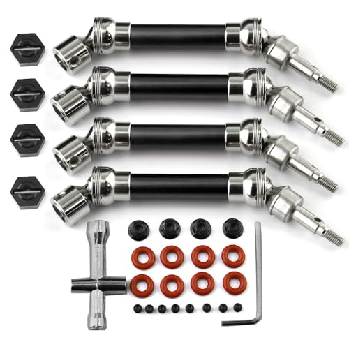 Ieron Antriebswelle, CVD-Achsen, kompatibel mit 1/10 Arrma Senton Granite 3s Blx & Mega550, 4 Stück RC-Upgrades-Teile, vorne und hinten, Teilenummer ARAC4041, Schwarz Ieron Antriebswelle, CVD-Achsen, kompatibel mit 1/10 Arrma Senton Granite 3s Blx & Mega550, 4 Stück RC-Upgrades-Teile, vorne und hinten, Teilenummer ARAC4041, Schwarz von Ieron