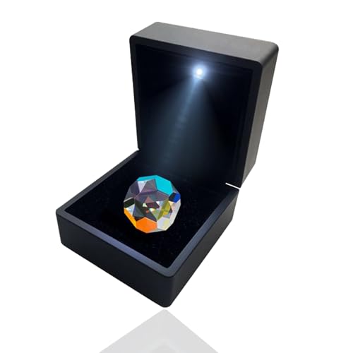 Ieron Polyedrisches Sonnenlichtbrechung, optisches Glasprisma, Kristall-Ornamente, Sonnenlichtbrechung, buntes optisches Glas, 20 mm Brechung, optisches Glas Ieron Polyedrisches Sonnenlichtbrechung, optisches Glasprisma, Kristall-Ornamente, Sonnenlichtbrechung, buntes optisches Glas, 20 mm Brechung, optisches Glas von Ieron