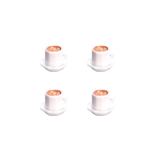 ieron Simulation Teetasse Miniatur Kaffee Milch Tee Tasse mit Tassenablage für Puppenhaus Dekoration von ieron