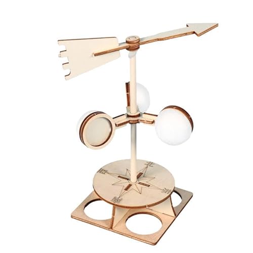 ieron Windfahne, Wetterfahne, 3D-Wissenschaftsspielzeug aus Holz, Windmühle für Heimwerker, Herstellung von Bildungsspielzeug für Kinder ieron Windfahne, Wetterfahne, 3D-Wissenschaftsspielzeug aus Holz, Windmühle für Heimwerker, Herstellung von Bildungsspielzeug für Kinder von Ieron