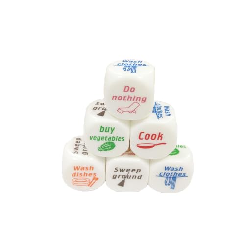 Ieron Würfel, 6 Stück, Spielzeug, tägliche Regelerstellung, Spaß für Kinder, Bildung, Hausarbeit, Arrangements, Spiel Ieron Würfel, 6 Stück, Spielzeug, tägliche Regelerstellung, Spaß für Kinder, Bildung, Hausarbeit, Arrangements, Spiel von Ieron