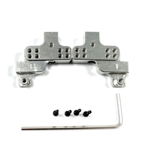 iewrtcin 2 stücke Aluminium Legierung Front Shock Tower Für SCX24 1/24 Crawler Einstellbare RC Auto Zubehör Ersatz Teile RC Upgrade Teil, Silber von iewrtcin