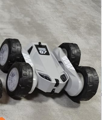 ifollower Direktladung Ferngesteuertes Auto, 15km/h 4WD Amphibienfahrzeug Stunt Auto, 2.4GHZ 360° Drehung Buntem LED-Licht Monstertruck Offroad Spielzeug, Geschenke für Kinder Yin von ifollower