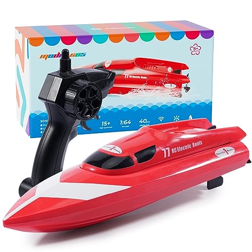 ifollower Ferngesteuertes Boot für Pools und Seen, 15+KM 2.4Ghz Boot Ferngesteuert für Kinder mit 2 Wiederaufladbaren Batterie/Alarm Bei Schwacher Batterie Motorboot Geschenk für Kinder ifollower Ferngesteuertes Boot für Pools und Seen, 15+KM 2.4Ghz Boot Ferngesteuert für Kinder mit 2 Wiederaufladbaren Batterie/Alarm Bei Schwacher Batterie Motorboot Geschenk für Kinder von ifollower