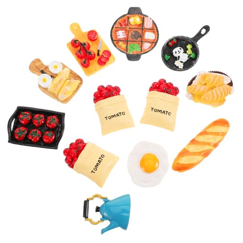 1 Satz Lebensmittel Deko Teiliges Resin Snack Modell für Puppenhaus Kunstvolle Lebensmittel zur Dekoration und Requisiten für Kreative Szenen 1 Satz Lebensmittel Deko Teiliges Resin Snack Modell für Puppenhaus Kunstvolle Lebensmittel zur Dekoration und Requisiten für Kreative Szenen von ifundom