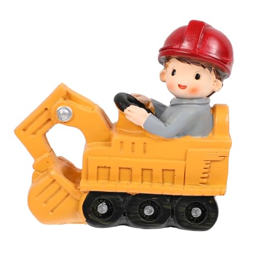 1 Stück Adorable Bagger Tortendeko aus Resin Lustige Cake Topper für Geburtstagspartys Tischdekoration und Regaldeko Sicher und Kreativ oder Souvenir von ifundom