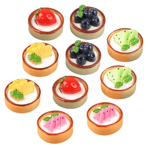 ifundom Realistische Künstliche Kuchenmodelle 10 Stück Mini-Cupcake-Sets Kunstobst Für Heimküchenprojekte Dekoration von ifundom