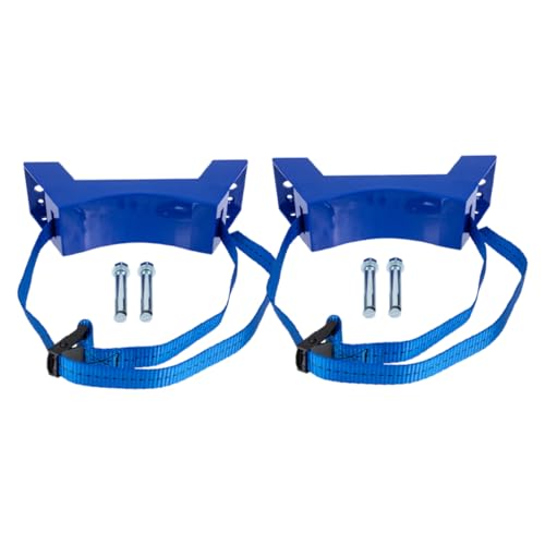 2 Stücke Robust 40l Gas Zylinder Rack Mit Verstellbaren Trägern Wand-montiert Tank Halter Tank Gas Tank Halter Rack von ifundom