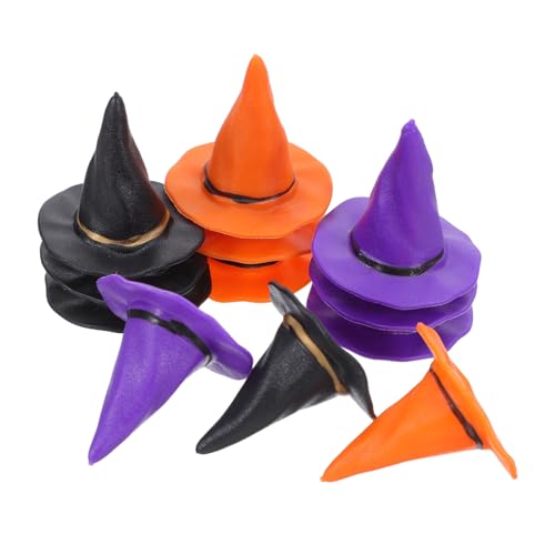 24 Stück Halloween Hüte für Flaschenverschlüsse Partydekorationen Puppenhaus Zubehör DIY Bastelbedarf für Halloween Feiern 24 Stück Halloween Hüte für Flaschenverschlüsse Partydekorationen Puppenhaus Zubehör DIY Bastelbedarf für Halloween Feiern von ifundom