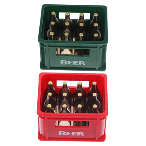 2Stücke Bierkiste mit Realistischen Mini Bierflaschen Simulations Getränkekiste für Puppenhaus und Feengarten Küchenzubehör für Bar und Restaurant 2Stücke Bierkiste mit Realistischen Mini Bierflaschen Simulations Getränkekiste für Puppenhaus und Feengarten Küchenzubehör für Bar und Restaurant von ifundom