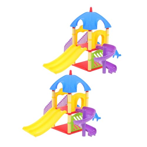 2Stücke Spielplatz Puppenhaus Einfach zu Montieren Kreativ für Rollenspiele und Heimdekoration 2Stücke Spielplatz Puppenhaus Einfach zu Montieren Kreativ für Rollenspiele und Heimdekoration von ifundom