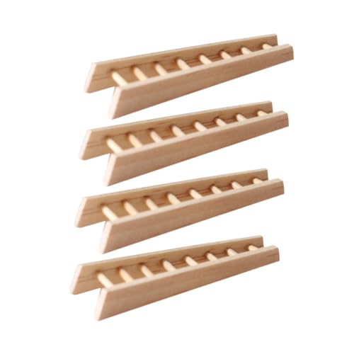4 Stück Miniatur Puppenhausleiter Holzmöbel Im Maßstab 112 Für Spielzeughäuser Feengartenszenen – Puppenhausmöbel Requisite 4 Stück Miniatur Puppenhausleiter Holzmöbel Im Maßstab 112 Für Spielzeughäuser Feengartenszenen – Puppenhausmöbel Requisite von ifundom