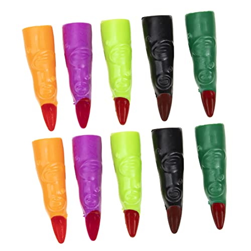 ifundom Halloween Gefälschte Finger 40pcs Halloween Nägel Horror Kunststoff Nägel für Party Trick Requisiten Cosplay von ifundom