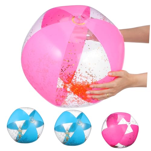 4Stücke Glitzer Wasserbälle Jumbo Poolspielzeug für Sommerpartys im Freien Aufblasbare Dekoration für Erwachsene Robustes Design Stylisches Paillettendesign 4Stücke Glitzer Wasserbälle Jumbo Poolspielzeug für Sommerpartys im Freien Aufblasbare Dekoration für Erwachsene Robustes Design Stylisches Paillettendesign von ifundom