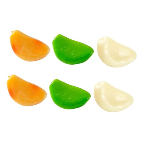 ifundom 6 Stücke Künstliche Knoblauch Flocken Modell Realistische Decor Für Lebensmittel Fotografie Küche von ifundom