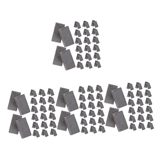 800 STK Mini-Steine Mikro-landschaftsdekor Puppenhaus-miniaturen Miniatur-Dinge Für Kinder Kinderanzug Mini-bausteinmodelle Landschaftsbau Keramik Dekorativer Ziegel Klein Student von ifundom