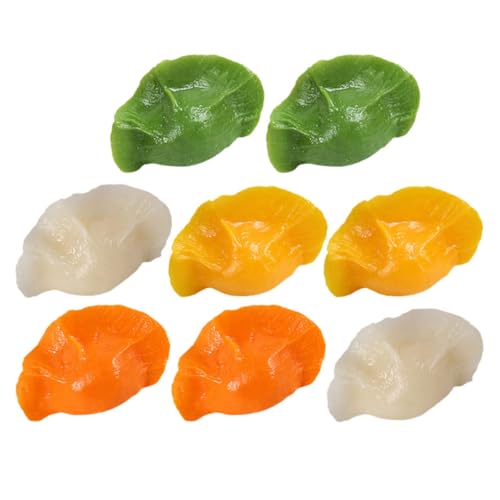 ifundom 8 Stücke Realistische Knödel Modell Lebensechte Lebensmittel PVC Spielzeug Für Decor Restaurant Party Prop von ifundom