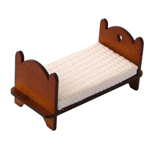 ifundom Elegantes Vintage Miniatur Einzelbett Im Maßstab 112 Für Puppenhaus Holzspielzeug Winzige Schlafzimmermöbel ifundom Elegantes Vintage Miniatur Einzelbett Im Maßstab 112 Für Puppenhaus Holzspielzeug Winzige Schlafzimmermöbel von ifundom