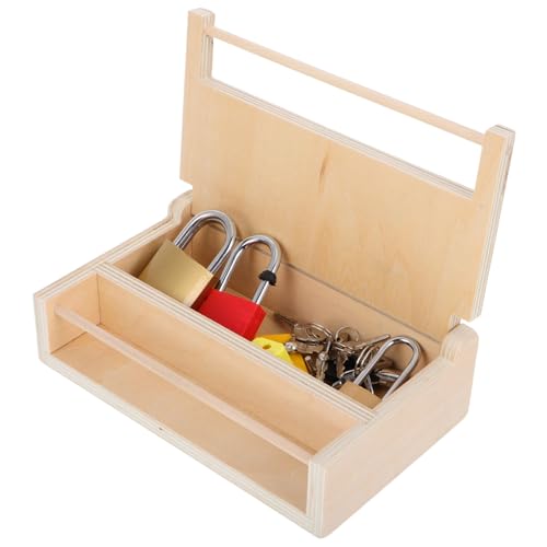 Montessori Holzschlosskasten für Jahren Pädagogisches Konzentration Geduld und Hand Auge Koordination für Kreative Spielstunden Montessori Holzschlosskasten für Jahren Pädagogisches Konzentration Geduld und Hand Auge Koordination für Kreative Spielstunden von ifundom