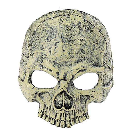 Schädel-gesichtsmaske Abschlussball Requisiten Schädelmaske Halbe Gesichtsmaske Maskerade-party-maske Schädelabdeckungsmaske Weiß Halloween Kleidung von ifundom