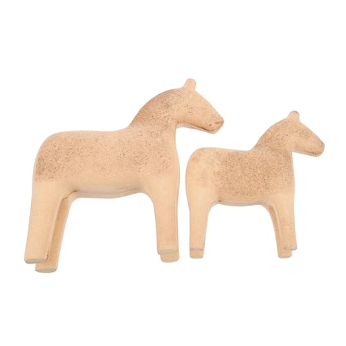 ifundom 1 Paar Dala Trojanisches Ornament Schlafzimmerdekor Pferdeschmuck Pferdestatue Dekorative Skulpturenverzierung Pferdedeko Für Zuhause Sofa -Figuren Raumdekoration Khaki Holz ifundom 1 Paar Dala Trojanisches Ornament Schlafzimmerdekor Pferdeschmuck Pferdestatue Dekorative Skulpturenverzierung Pferdedeko Für Zuhause Sofa -Figuren Raumdekoration Khaki Holz von ifundom