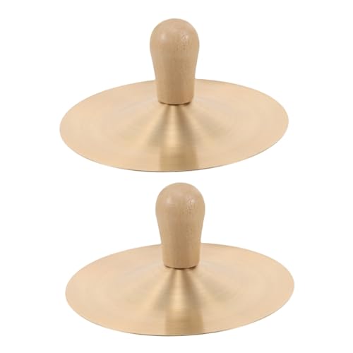 ifundom Becken Mit Kupferband Und Holzgriff Handbecken-Set Für Jungen Und Mädchen Mini-trommelinstrument Für Die Musikalische Ausbildung ifundom Becken Mit Kupferband Und Holzgriff Handbecken-Set Für Jungen Und Mädchen Mini-trommelinstrument Für Die Musikalische Ausbildung von ifundom