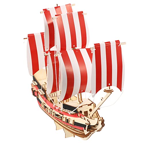 1 Satz 3D-segelpuzzle Schiff Yachtmodell Modelle Für Zum Bauen Nautisches Dekor Segelboot-Figur 3D-rätsel Mechanisches 3D-Puzzle Holz Segelbootmodell Segelboot Aus Holz Kind von ifundom