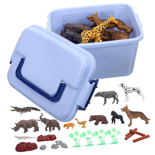ifundom 1 Satz 58 Stück Tierspielzeug Aus Kunststoff Modellspielzeug Für Zootiere Tiermodell Mini-Tiere-Modell Kindertiere Lustige Tierspielzeuge Zoo-modelltiere ifundom 1 Satz 58 Stück Tierspielzeug Aus Kunststoff Modellspielzeug Für Zootiere Tiermodell Mini-Tiere-Modell Kindertiere Lustige Tierspielzeuge Zoo-modelltiere von ifundom