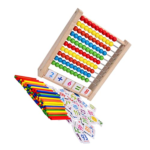 ifundom 1 Satz Abakus Für Mathematische Lernhilfe Zählspielzeug Zur Frühen 100 Zählstäbe Im Set Ideal Für Grundschule Und Matheübungen von ifundom